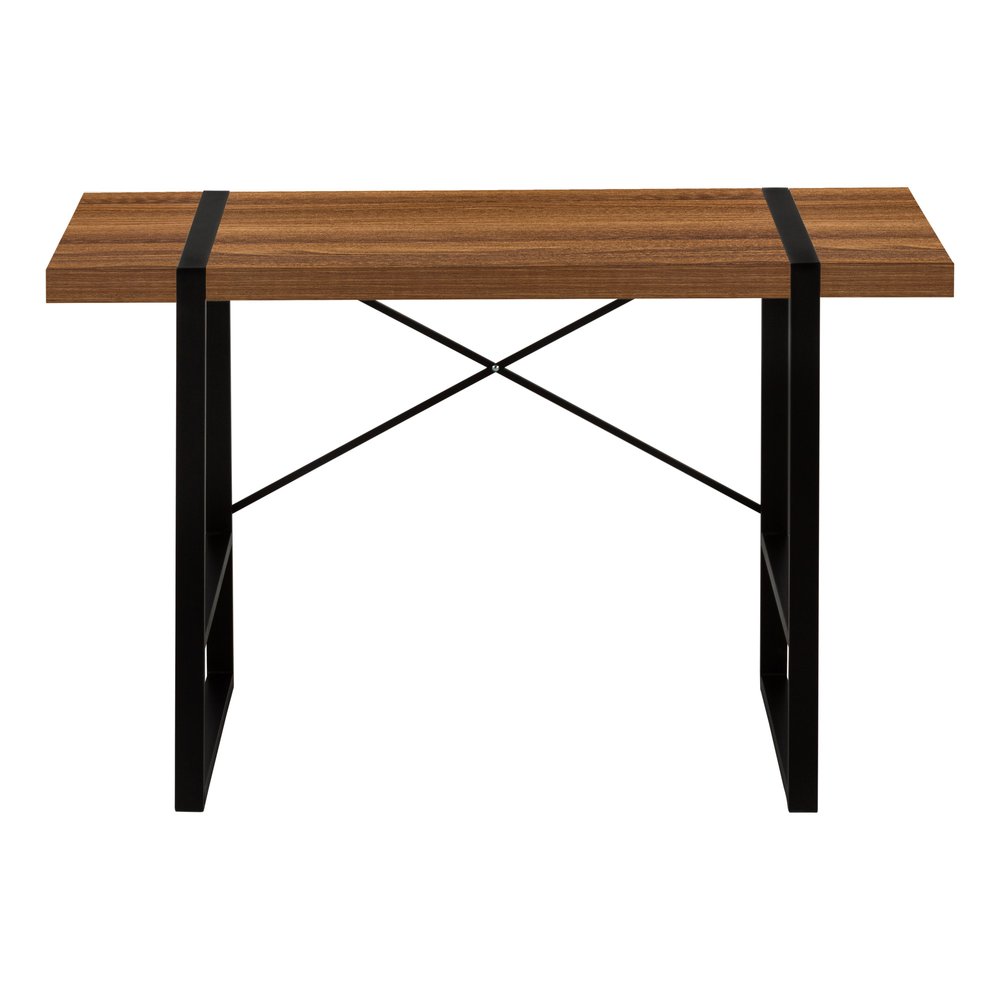 49" Brown and Black Computer Desk HomeRoots