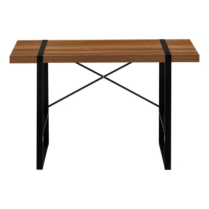 49" Brown and Black Computer Desk HomeRoots