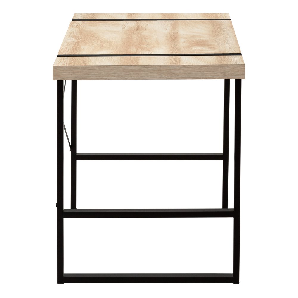 49" Natural and Black Computer Desk HomeRoots