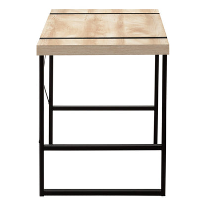 49" Natural and Black Computer Desk HomeRoots