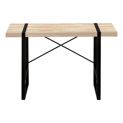 49" Natural and Black Computer Desk HomeRoots