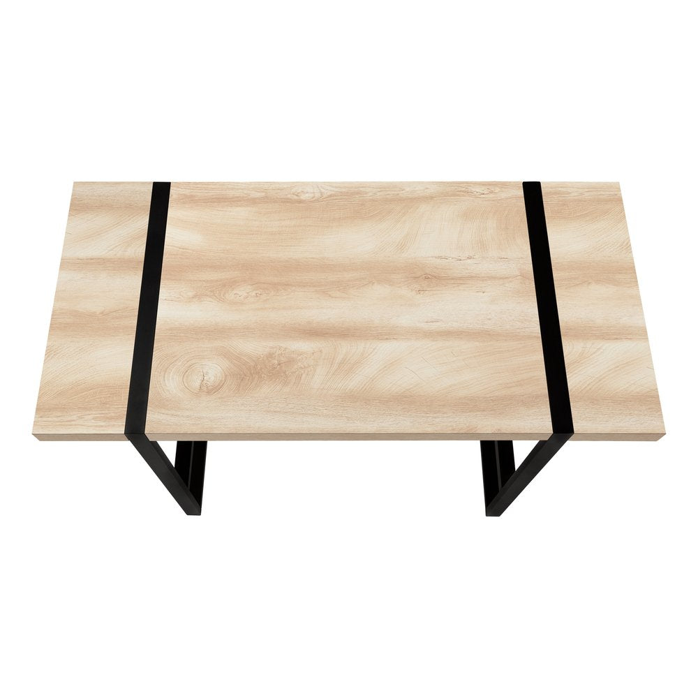 49" Natural and Black Computer Desk HomeRoots