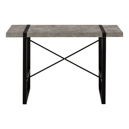 49" Gray and Black Computer Desk HomeRoots