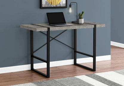 49" Gray and Black Computer Desk HomeRoots