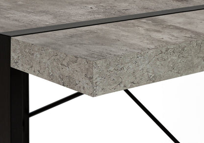49" Gray and Black Computer Desk HomeRoots