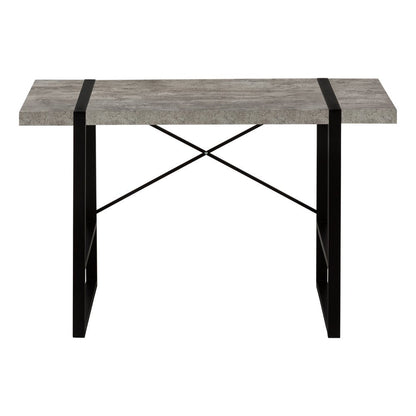 49" Gray and Black Computer Desk HomeRoots
