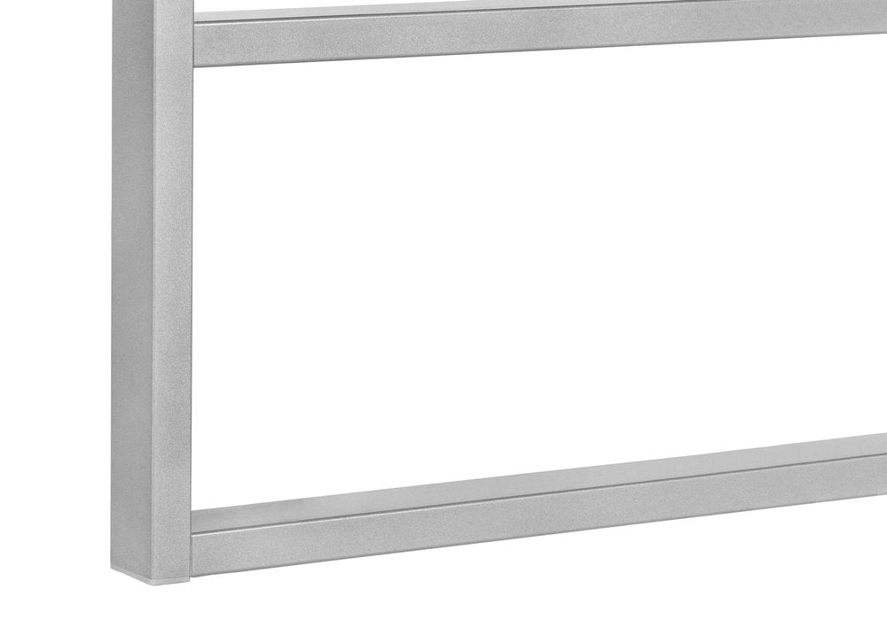 49" Gray and Silver Computer Desk HomeRoots