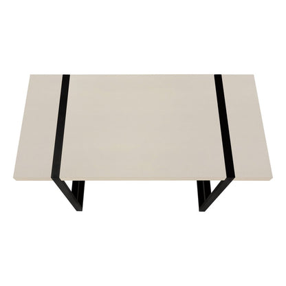 49" Taupe and Black Computer Desk HomeRoots