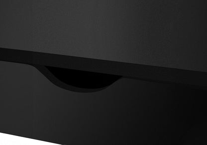 32" Black Computer Desk With Four Drawers HomeRoots