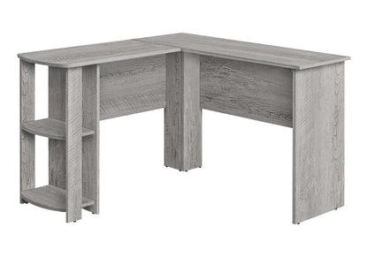 47" Gray Wood Corner Computer Desk