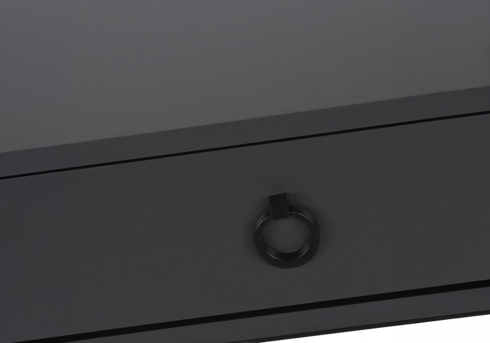 42" Gray and Black Wood and Metal Sled Computer Desk — view 7