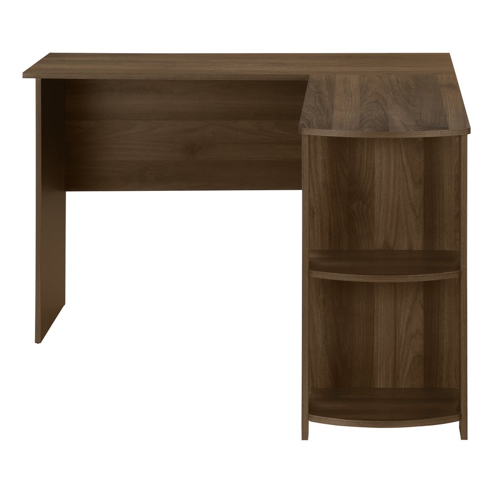 47" Brown Wood Corner Computer Desk — view 2