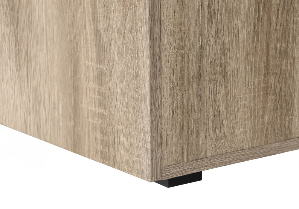 47" Taupe and Black Wood and Metal Sled Computer Desk — view 12