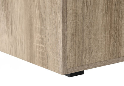 47" Taupe and Black Wood and Metal Sled Computer Desk HomeRoots