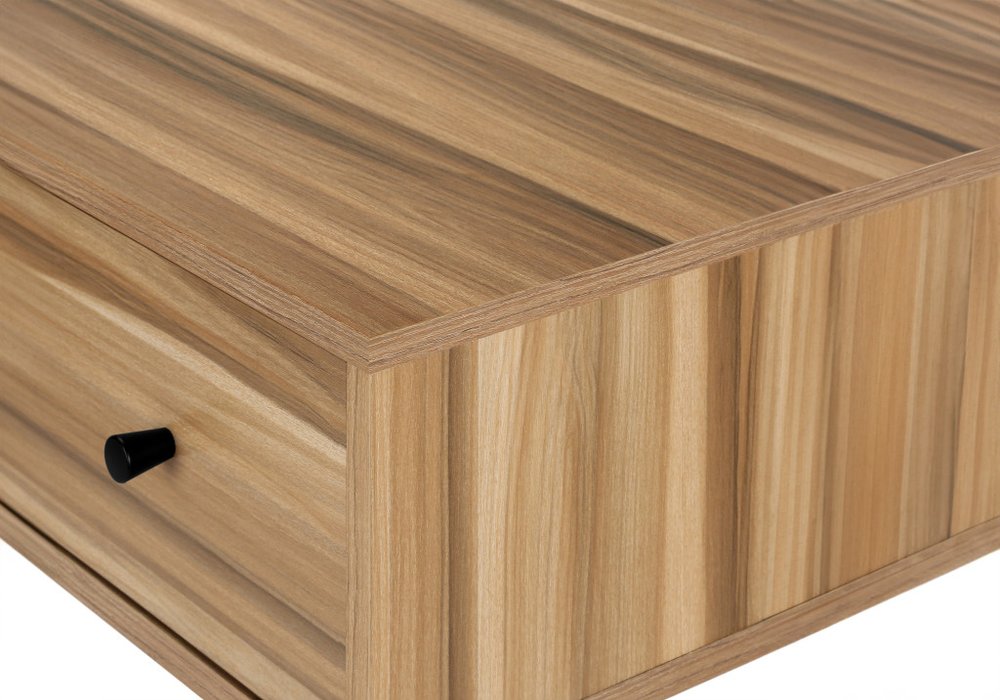 47" Brown and Black Computer Desk With Three Drawers HomeRoots
