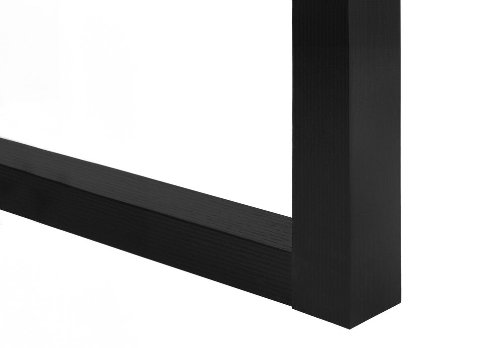 47" Black Computer Desk With Three Drawers HomeRoots