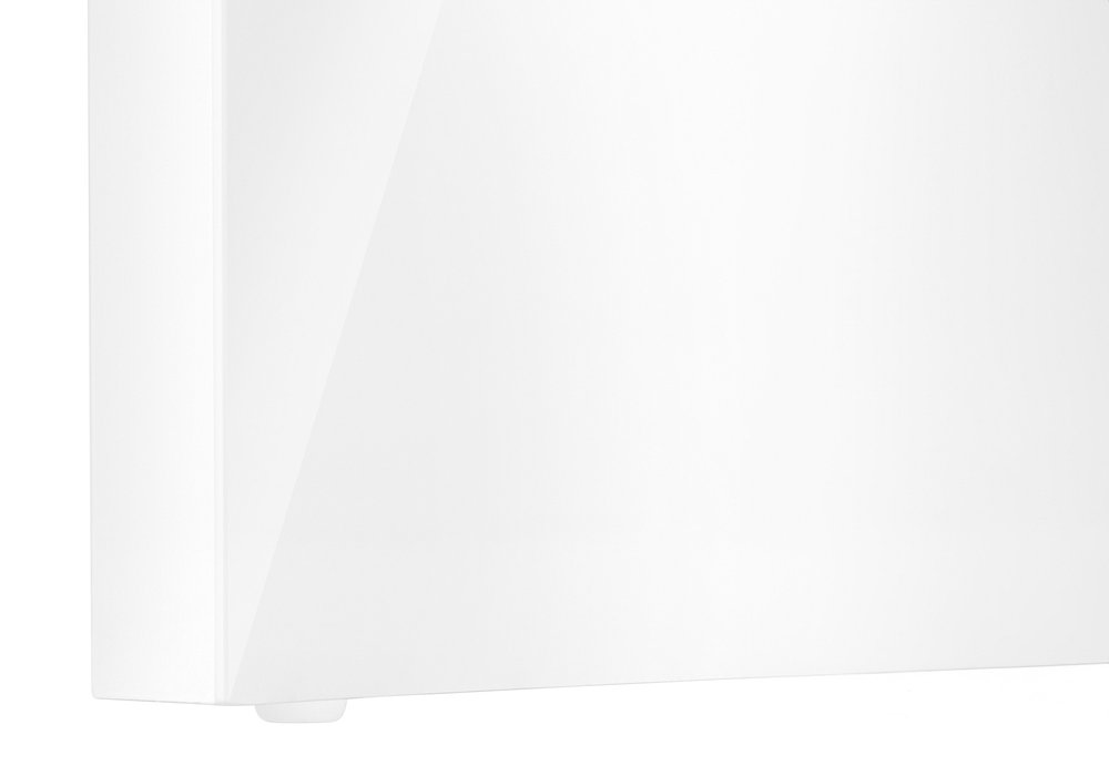 60" White Computer Desk With Two Drawers HomeRoots