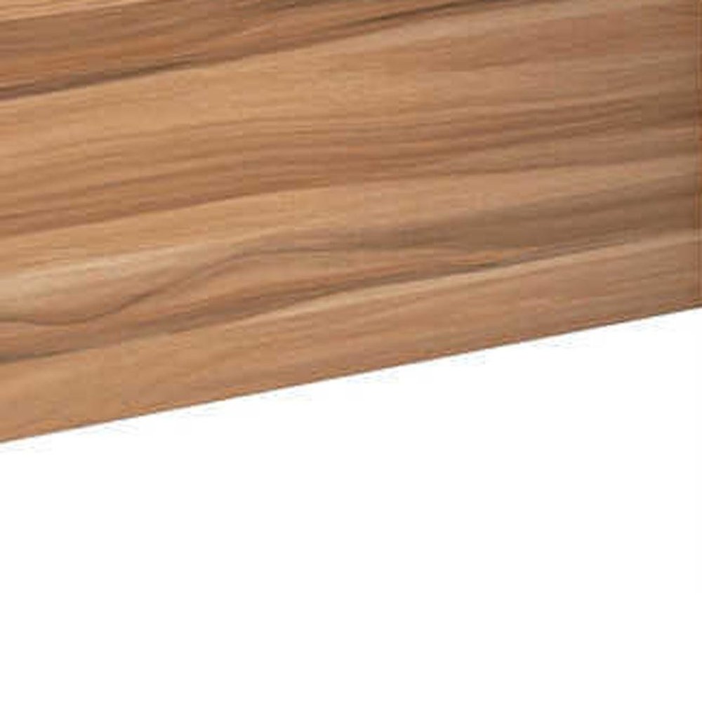 71" Brown and Black L Shape Computer Desk With Three Drawers HomeRoots