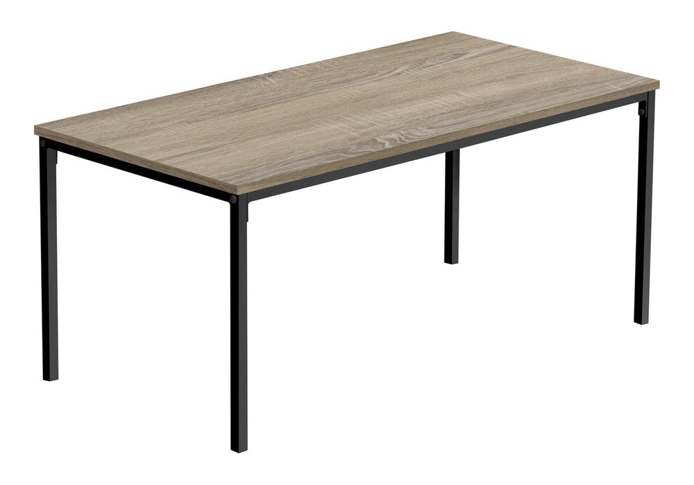 40" Taupe And Black Metal Coffee Table HomeRoots