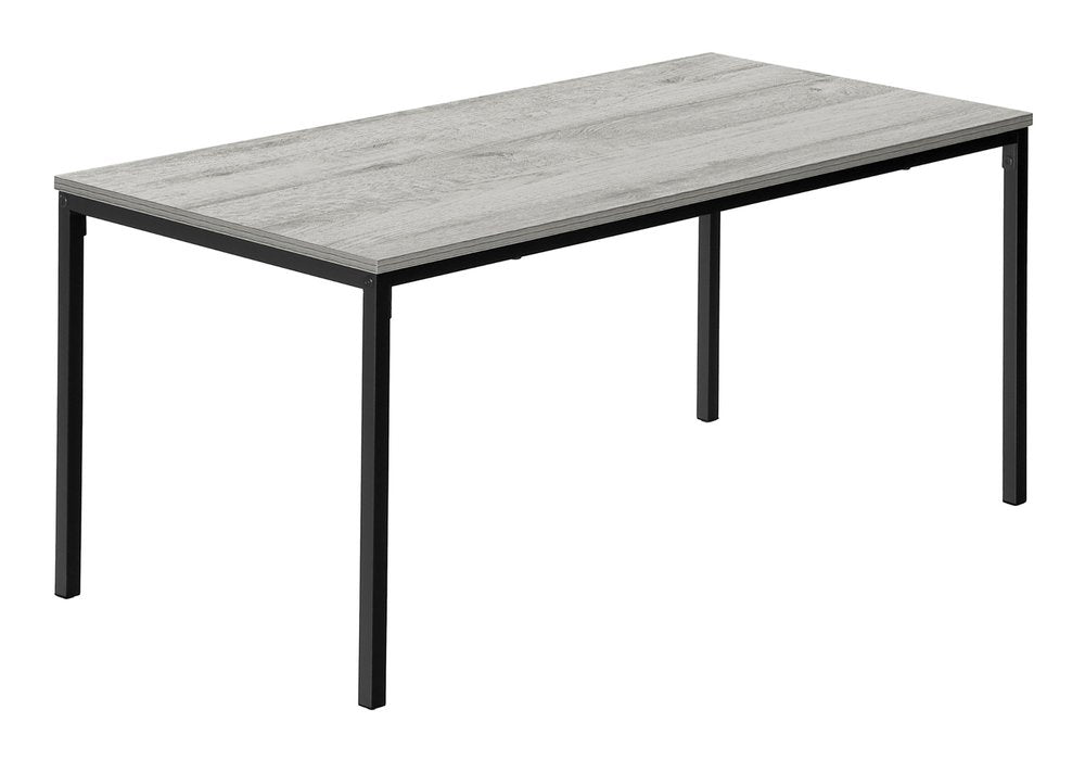 40" Gray And Black Wood And Metal Coffee Table HomeRoots
