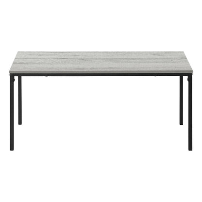 40" Gray And Black Wood And Metal Coffee Table HomeRoots