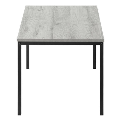 40" Gray And Black Wood And Metal Coffee Table HomeRoots