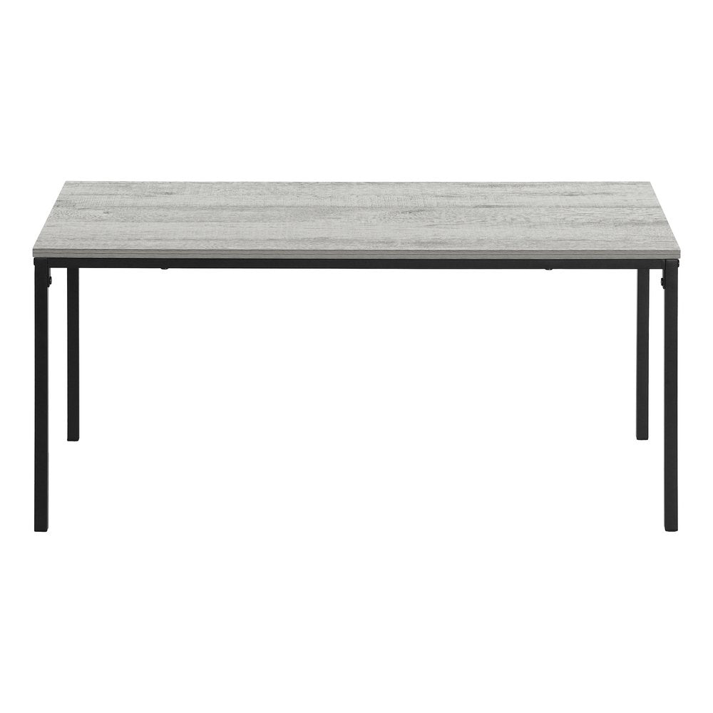 40" Gray And Black Wood And Metal Coffee Table HomeRoots
