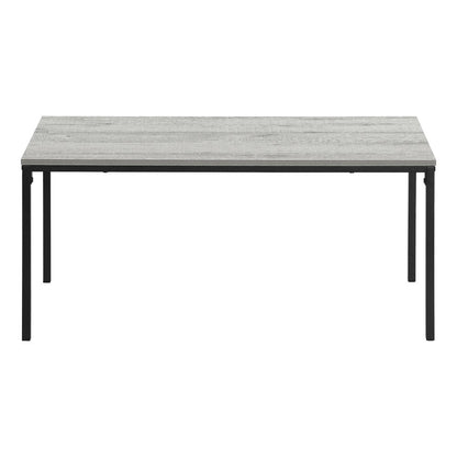 40" Gray And Black Wood And Metal Coffee Table HomeRoots