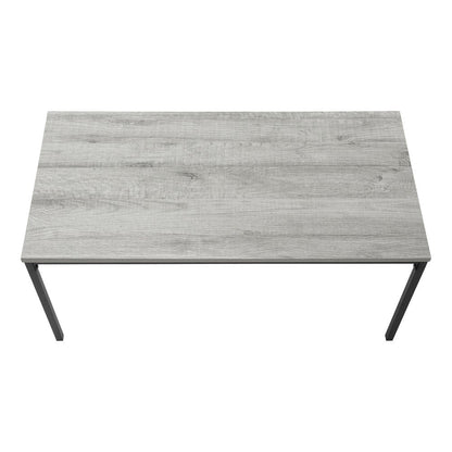 40" Gray And Black Wood And Metal Coffee Table HomeRoots