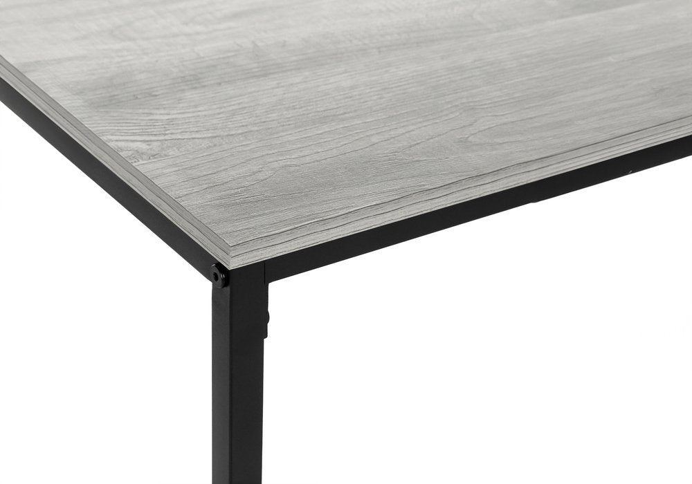 40" Gray And Black Wood And Metal Coffee Table HomeRoots