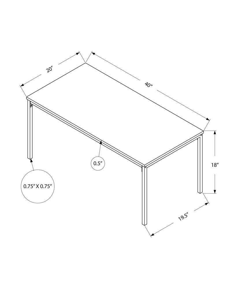 40" White And Silver Metal Coffee Table HomeRoots