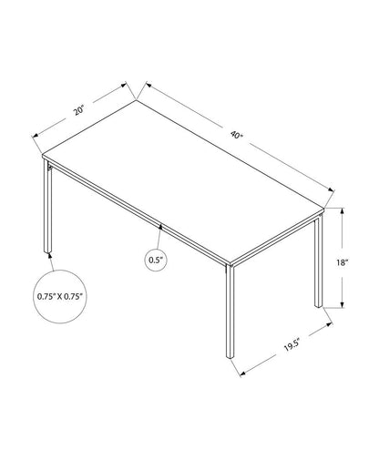 40" White And Silver Metal Coffee Table HomeRoots