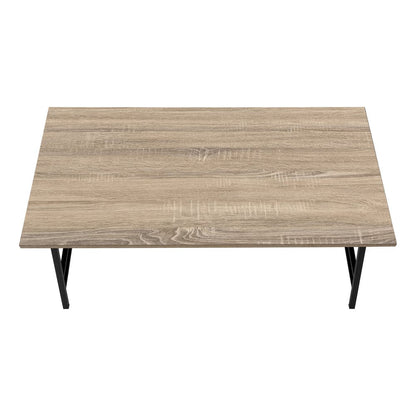 40" Taupe And Black Metal Coffee Table HomeRoots