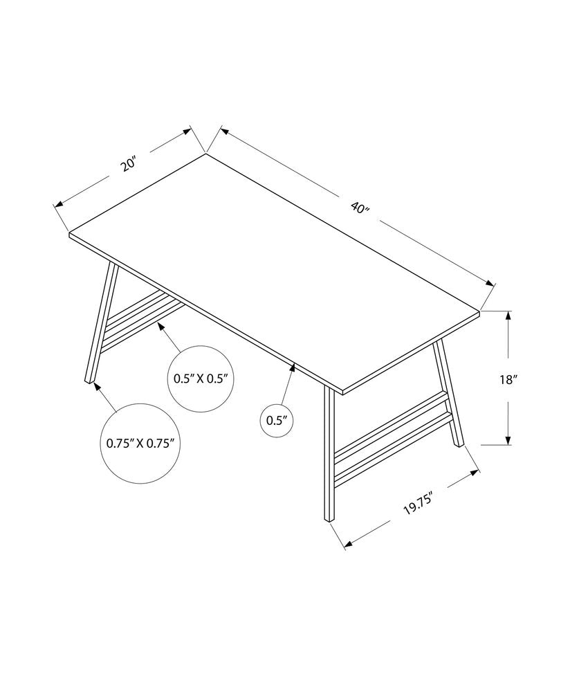40" Taupe And Black Metal Coffee Table HomeRoots