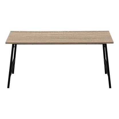 40" Taupe And Black Metal Coffee Table HomeRoots