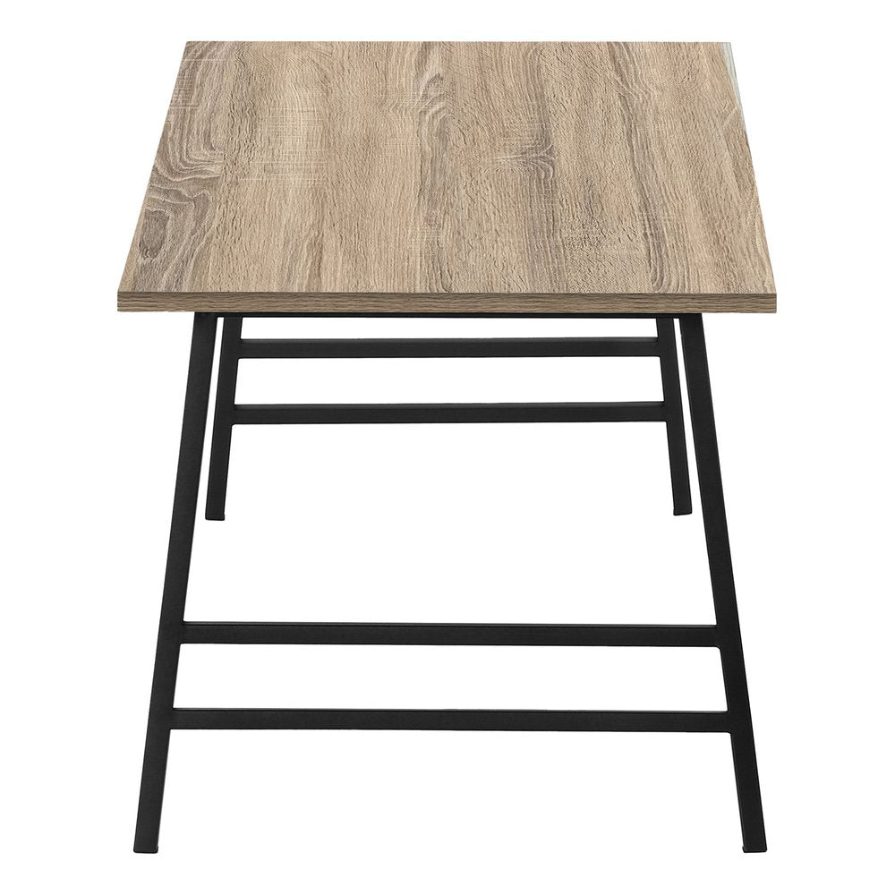 40" Taupe And Black Metal Coffee Table HomeRoots