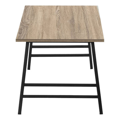 40" Taupe And Black Metal Coffee Table HomeRoots