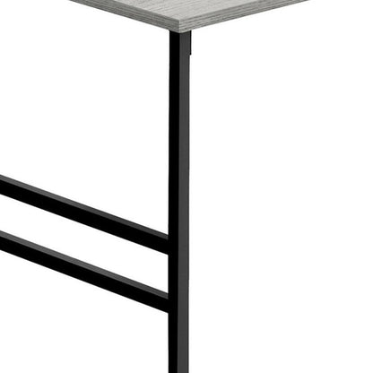 40" Gray And Black Metal Coffee Table HomeRoots