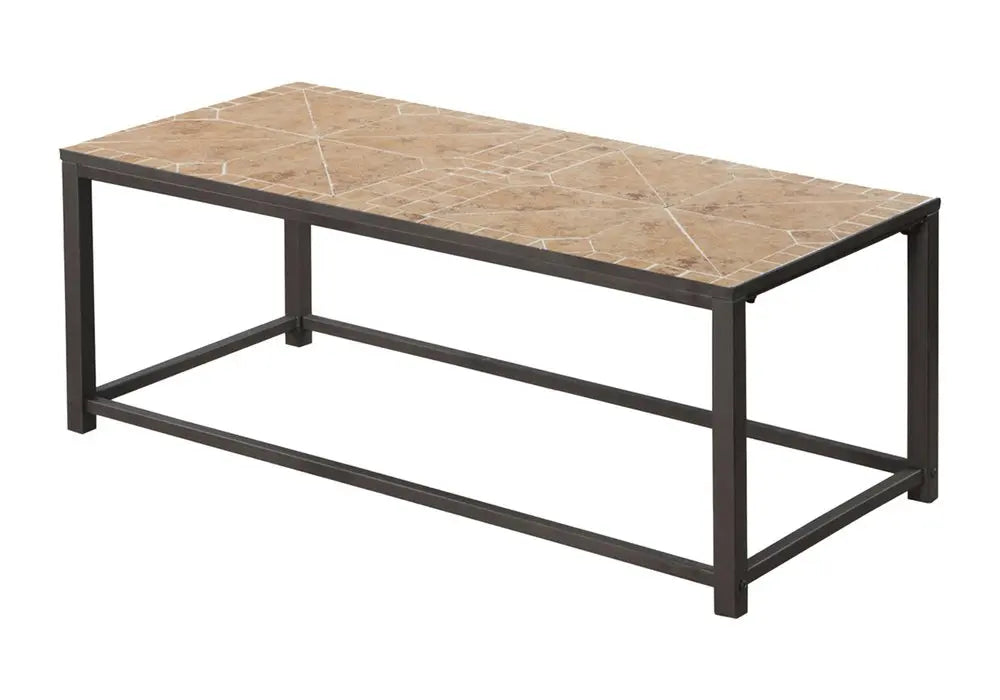 42" Brown Metal Coffee Table HomeRoots