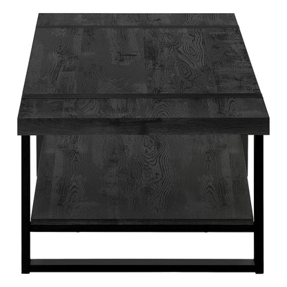 47" Black Coffee Table With Shelf HomeRoots