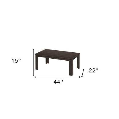 Set of Three 44" Oak Coffee Table HomeRoots