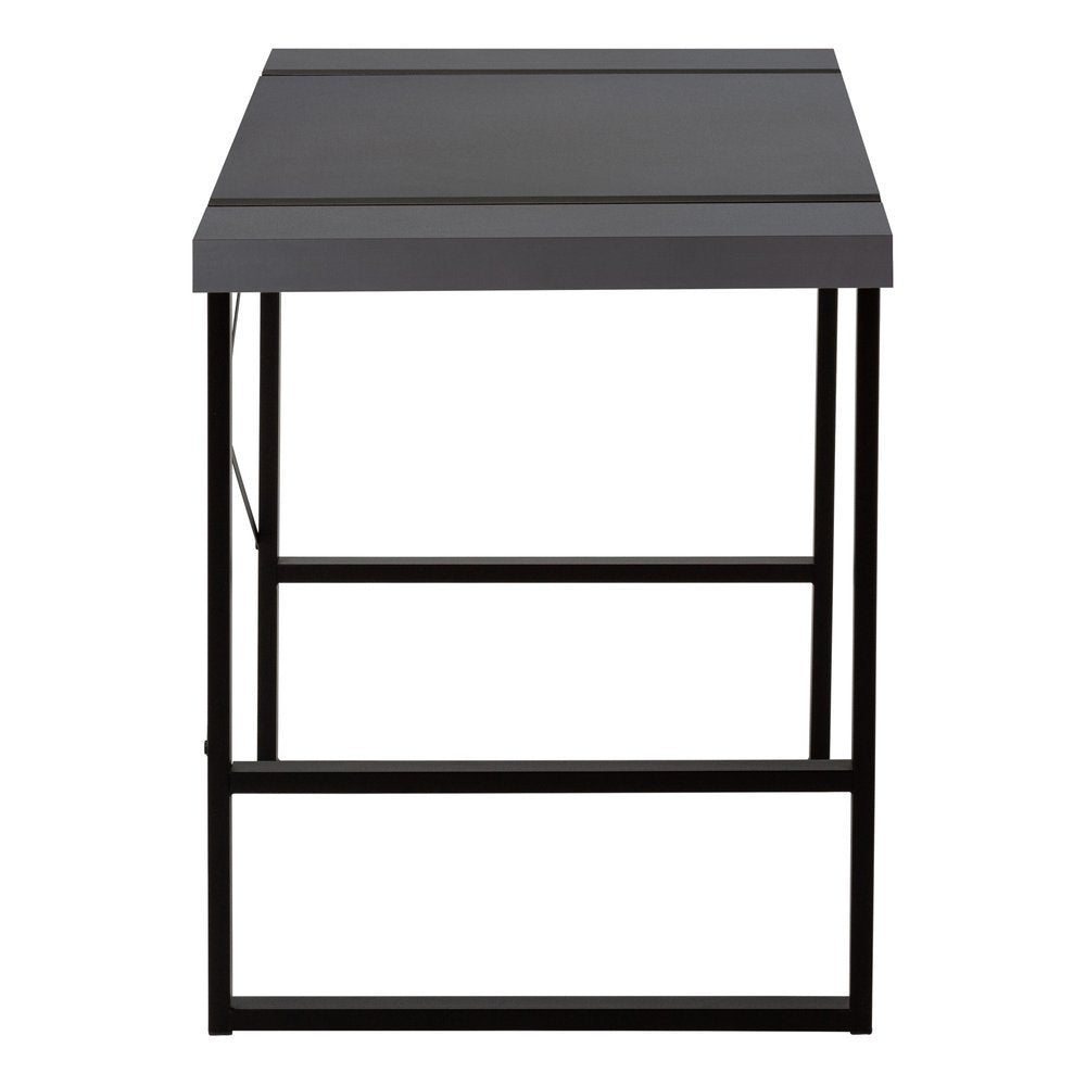 49" Gray and Black Computer Desk HomeRoots