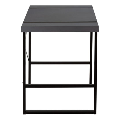 49" Gray and Black Computer Desk HomeRoots