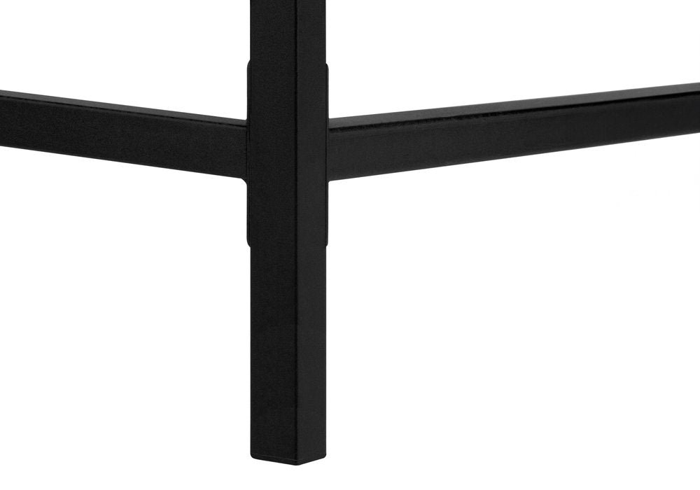 47" Gray and Black Wood and Metal H-Shape Computer Desk With Two Drawers — view 10