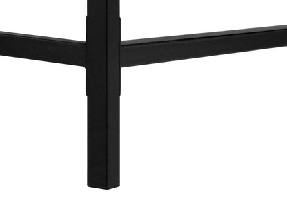 47" Brown and Black Wood and Metal H-Shape Computer Desk With Two Drawers HomeRoots