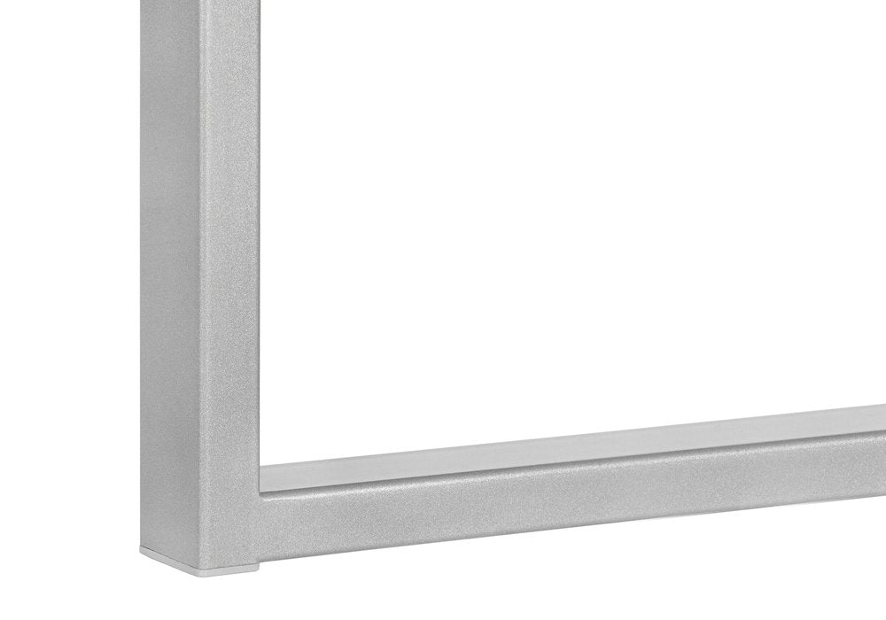 60" White and Gray Computer Desk With Three Drawers HomeRoots