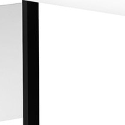 71" White and Black L Shape Computer Desk With Three Drawers HomeRoots