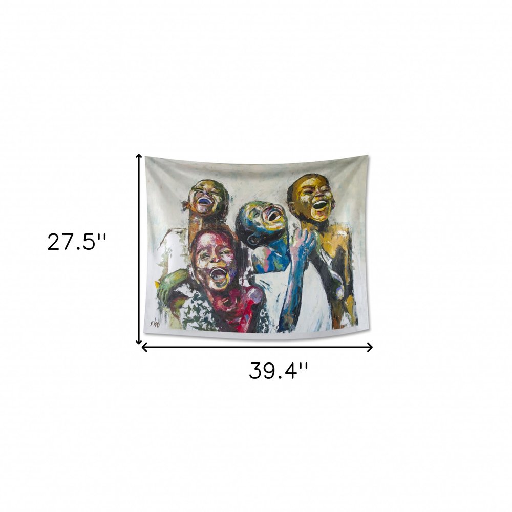 Julio Happy Kids Unframed Tapestry Wall Art HomeRoots