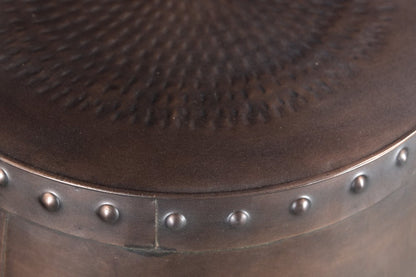 20" Copper Iron Round End Tables HomeRoots