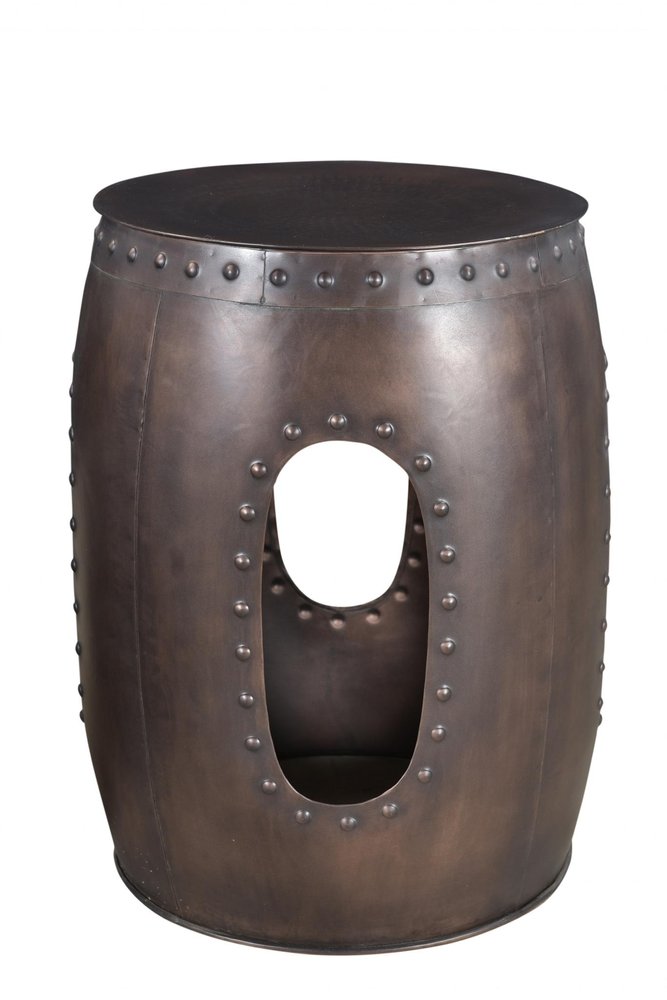 20" Copper Iron Round End Tables HomeRoots